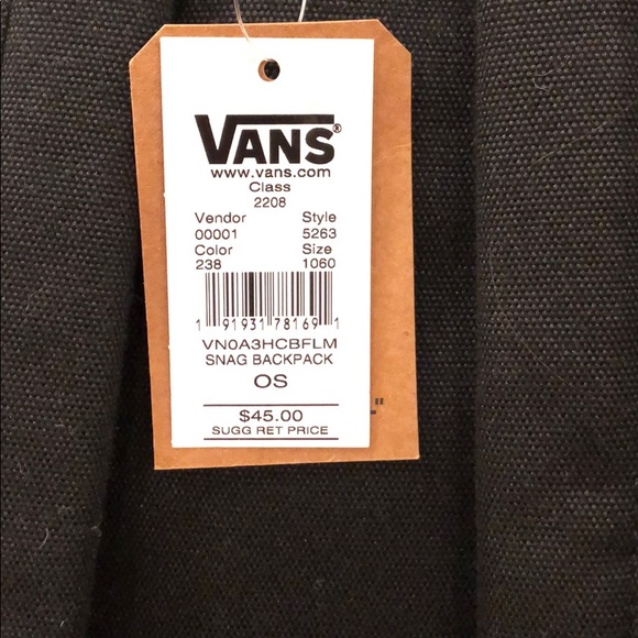 Vans orange and black backpack - Picture 4 of 6